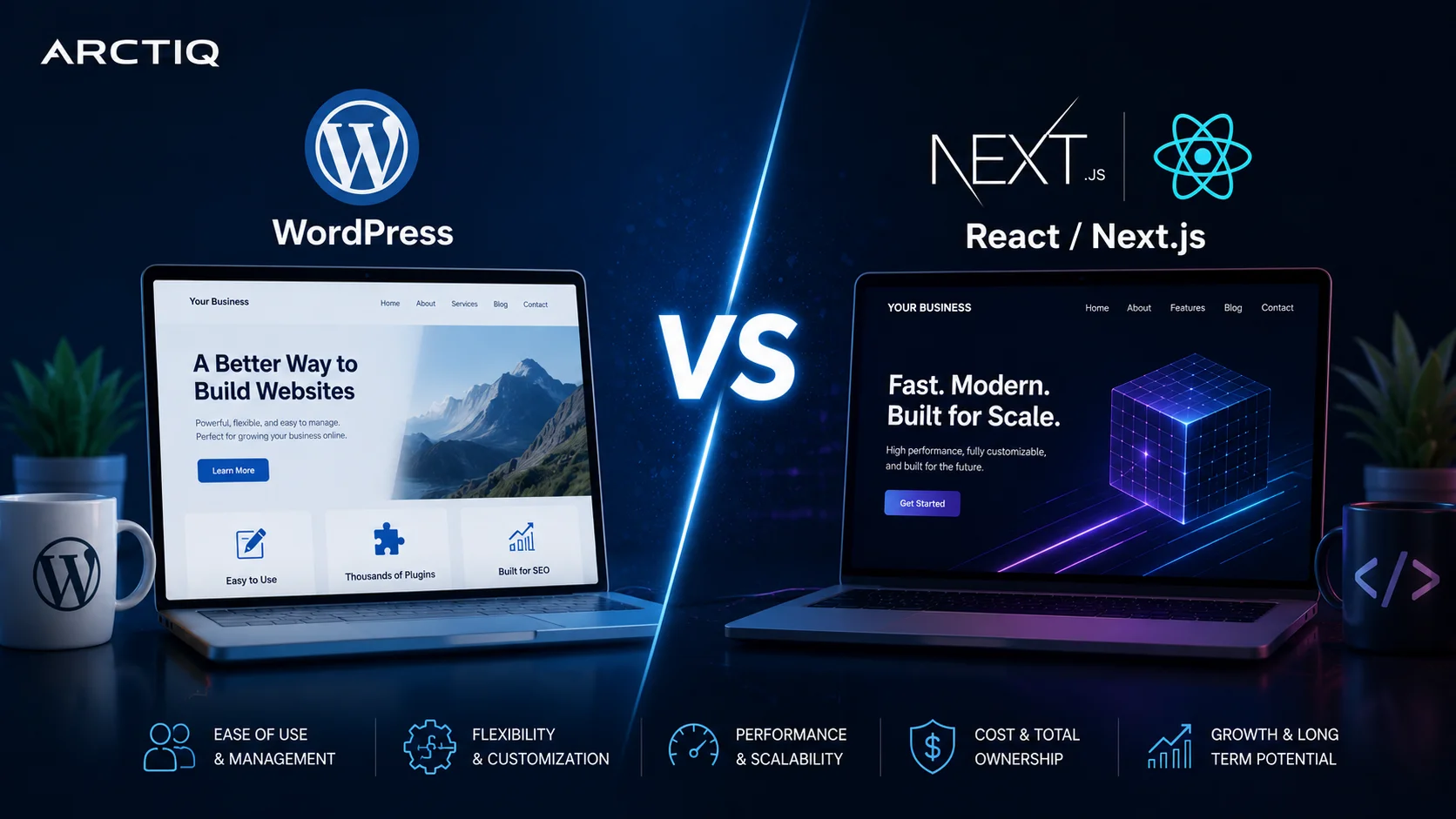 WordPress vs React/Next.js: Which Website Platform Is Right for Your Business?